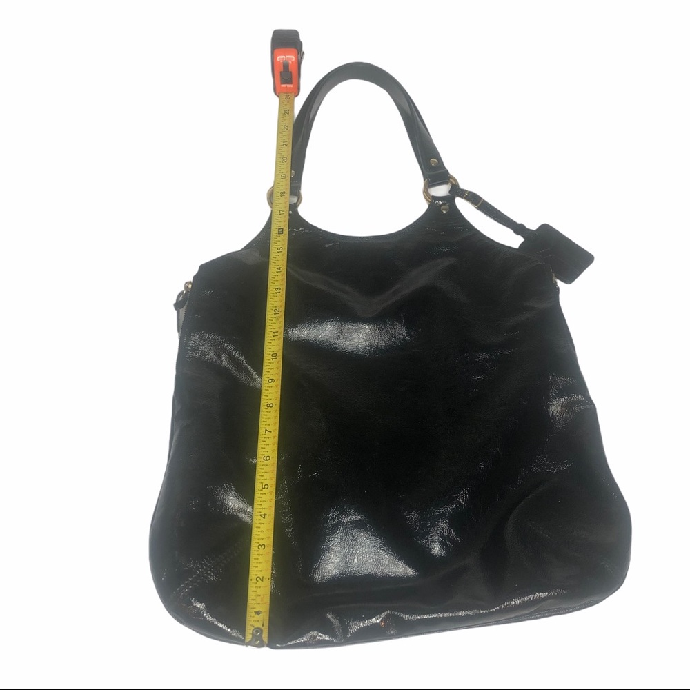 YSL Black Patent Leather Large Tribute Bag - Picture 4 of 16